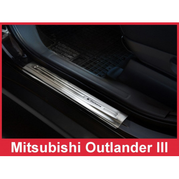 Nerez ochranné lišty prahu dveří 4ks Mitsubishi Outlander 3 2012-16