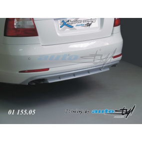 Difuzor zadního nárazníku - stříbrný Škoda Octavia II facelift sedan/combi