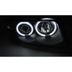 Audi A4 11.1994-12.1998 přední čirá světla Angel Eyes CCFL black