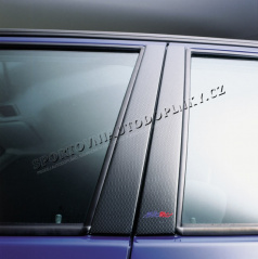 Kryty dveřních sloupků Milotec - ABS karbon, Škoda Felicia