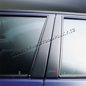 Kryty dveřních sloupků Milotec - ABS karbon, Škoda Felicia