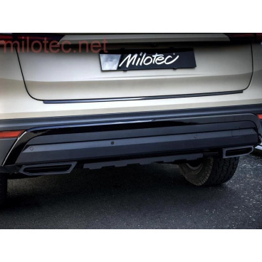 Dummy koncovky výfuku Alu černé lesklé Kodiaq II 2024+ Dummy koncovky výfuku Alu černé lesklé Kodiaq II 2024+