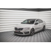 Spoiler pod přední nárazník ver.1 pro Škoda Octavia III RS Facelift Mk3, černý lesklý plast ABS