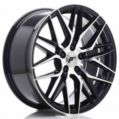 JR Wheels JR28 18x8,5 ET40 5x112 Lesklá černá s opracovaným čelem