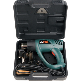 Pistole opalovací s příslušenstvím  LUND, 1000 / 2000W, 350 / 550°C