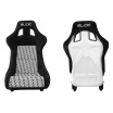 Sportovní skořepina SLIDE KS2 Premium Black & Logo Pattern Velur White Glitter