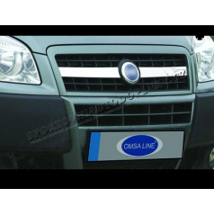 Fiat Doblo 06-09 - NEREZ chrom lišty přední masky - OMSA LINE