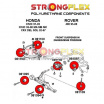 Honda Civic 1992-95 StrongFlex  kompletní sestava silentbloků 36 ks