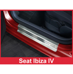 Nerez ochranné lišty prahu dveří 4ks Seat Ibiza 4 2008-16