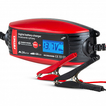 Digitální nabíječka na akumulátor 6V 12V - 2A 4A - DVL DBC Digitální nabíječka na akumulátor 6V 12V - 2A 4A - DVL DBC