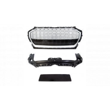 Gril Audi Q5 FY Facelift Stříbrný Mat & Lesklý Černý
