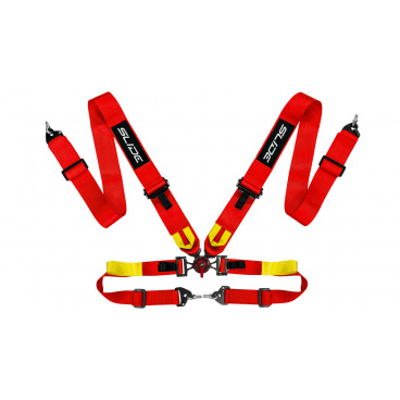 Sportovní pásy Slide V2 Quick Carbon Červené 4P 3"