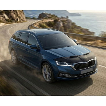 Převlek přední části kapoty černý Škoda Octavia IV