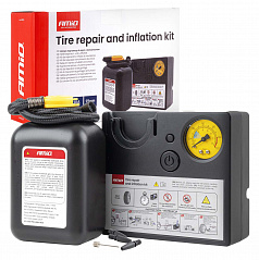 Sada na opravu pneumatik s kompresorem 19 mm 12 V AMIO-04929