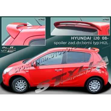 HYUNDAI i20 08+ spoiler zad. dveří horní (EU homologace)