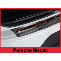 Carbon kryt- ochrana prahu zadního nárazníku Porsche Macan 2014+