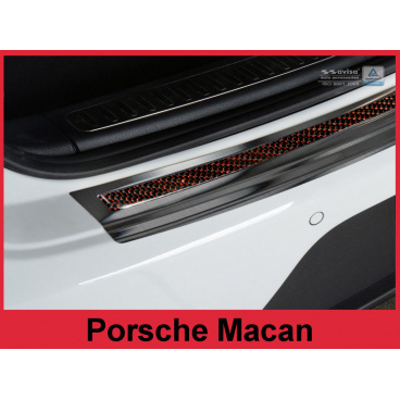 Carbon kryt- ochrana prahu zadního nárazníku Porsche Macan 2014+