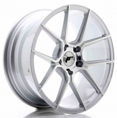 JR Wheels JR30 18x8,5 ET35 5x120 Stříbrná Leštěná Čelní Strana