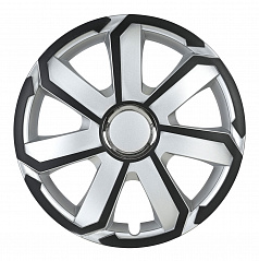 Poklice na kolo AEROSPIN 15" palců černo-stříbrná