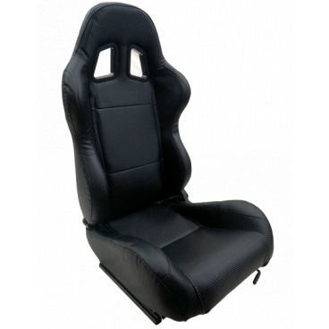 Sportovní polohovatelná sedačka A1 RACING barva černá 2 ks