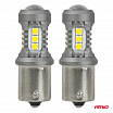 LED žárovky STANDARD BAU15S PY21W 3030 15SMD bílé 12V 24V