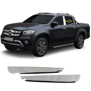 Nerez obložení okenního B sloupku Mercedes X-Classe 2017+ Nerez obložení okenního B sloupku Mercedes X-Classe 2017+