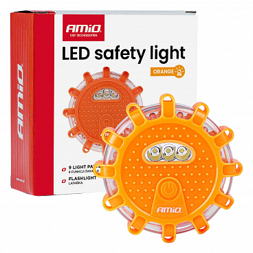 Automobilová nouzová lampa akumulátorová s funkcí svítilny 12SMD+3SMD 650mAh (BATT) oranžové světlo Automobilová nouzová lampa akumulátorová s funkcí svítilny 12SMD+3SMD 650mAh (BATT) oranžové světlo