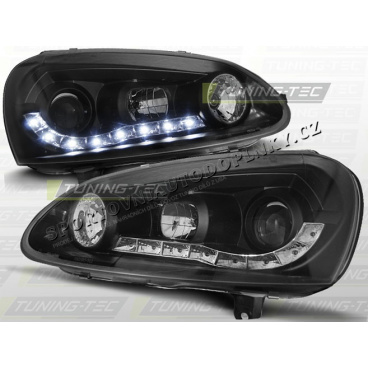 VW GOLF V 2003-09 PŘEDNÍ ČÍRÁ SVĚTLA DAYLIGHT LED BLACK VW GOLF V 2003-09 PŘEDNÍ ČÍRÁ SVĚTLA DAYLIGHT LED BLACK
