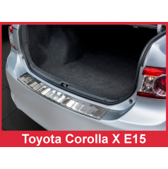 Nerez kryt- ochrana prahu zadního nárazníku Toyota Corolla X E15 2010-13