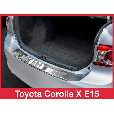 Nerez kryt- ochrana prahu zadního nárazníku Toyota Corolla X E15 2010-13