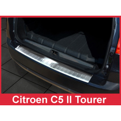 Nerez kryt- ochrana prahu zadního nárazníku Citroen C5 Tourer II 2008-16