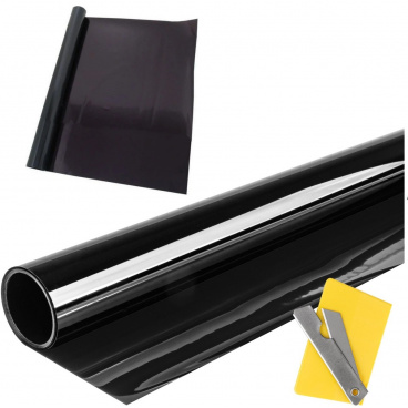 Folie na sklo 50 a 75 x300cm černá propustnost 5%, 15%, 45% Folie na sklo 50 a 75 x300cm černá propustnost 5%, 15%, 45%