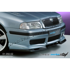Škoda Octavia 2001 Spoiler pod přední spoiler - černý desén 