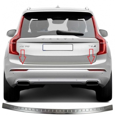 Nerez leštěný kryt horní hrany zadního nárazníku Volvo XC90 II 2015-2023 Nerez leštěný kryt horní hrany zadního nárazníku Volvo XC90 II 2015-2023