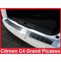 Nerez kryt- ochrana prahu zadního nárazníku Citroen C4 Grand Picasso I 2006-13