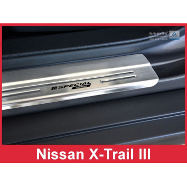 Nerez ochranné lišty prahu dveří 4ks Speciální edice Nissan X-Trail 3 2014-17