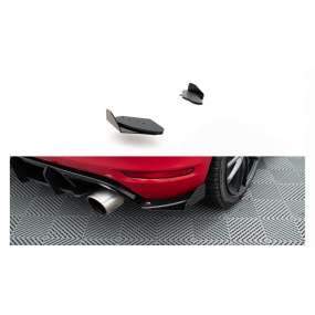 Splitter Volkswagen Golf VI GTI Tył Boczne Racing Durability Black + Gloss Flaps Splitter Volkswagen Golf VI GTI Tył Boczne Racing Durability Black + Gloss Flaps
