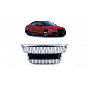 Gril Audi A4 B8 Stříbrný & Lesklý Černý Gril Audi A4 B8 Stříbrný & Lesklý Černý