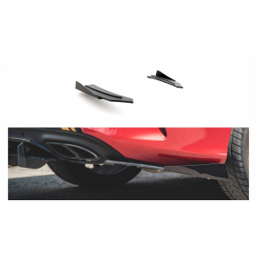 Splitter Mercedes-Benz C C205 C43 Tył Boczne Racing Durability Black + Gloss Flaps