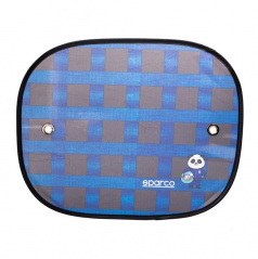 Clony sluneční na boční okno SPARCO modré 44x36 cm 2ks