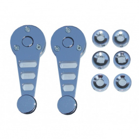 Chromové kliky na stahování oken 2 ks 