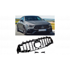 Gril Mercedes-Benz CLA C118 X118 GT Chrom & Černý PDC