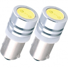 Žárovka LED T10  303 CHIP 12V 1W bílá bajonet 2 ks