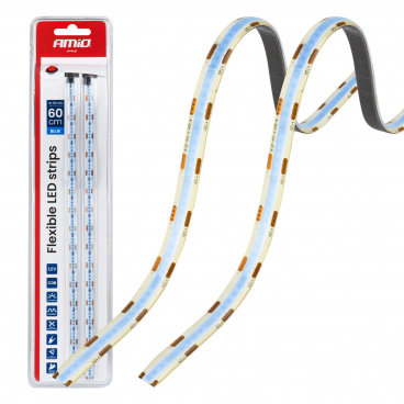 Modré LED COB pásky do auta 2x30cm 12V AMIO-04571 Modré LED COB pásky do auta 2x30cm 12V AMIO-04571