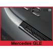 Nerez/karbon kryt-černá ochrana prahu zadního nárazníku Mercedes GLE 2015-19 coupe