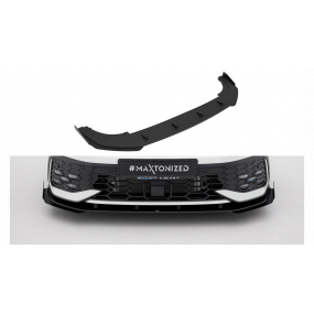 Splitter Volkswagen Golf GTI GTE R-Line Mk8 Facelift Przód Street Pro Black + Gloss Flaps Splitter Volkswagen Golf GTI GTE R-Line Mk8 Facelift Przód Street Pro Black + Gloss Flaps