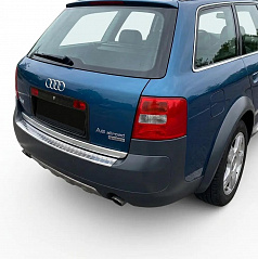 Nerez leštěný kryt horní hrany zadního nárazníku Audi A6 Allroad 1997-2005