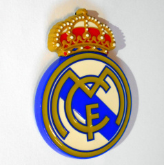 Oficiální logo - znak REAL MADRID 40x55 mm s podlepením
