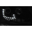 VW Golf 5 10.2003-09 přední čirá světla LED DRL black