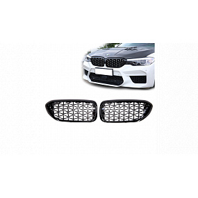 Gril BMW 5 G30 F90 G31 Lesklá černá & Chrom Gril BMW 5 G30 F90 G31 Lesklá černá & Chrom